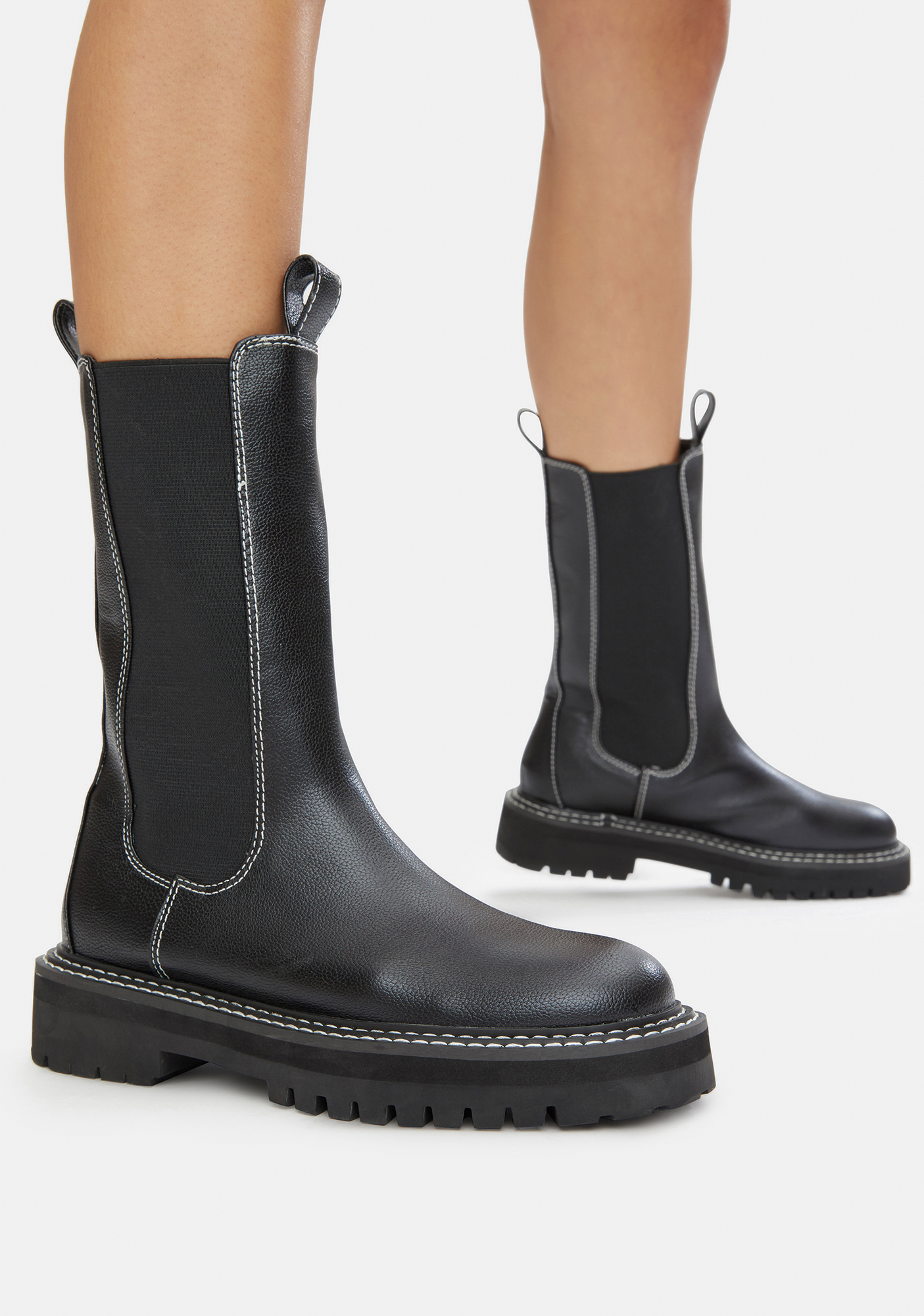 Public Desire Animate Tall Chelsea Boots Dolls Kill