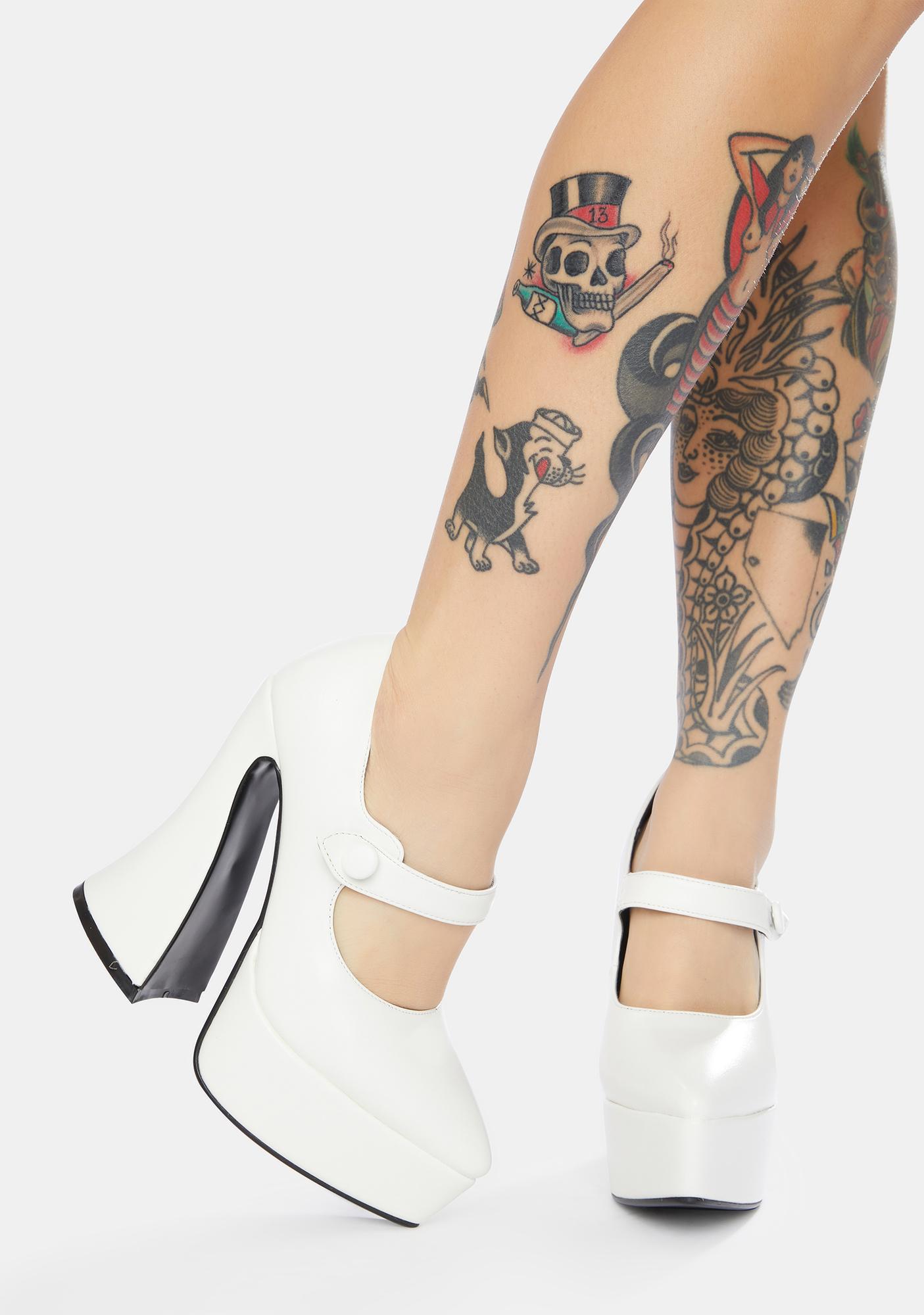 lamoda patent entering paradise platform heels