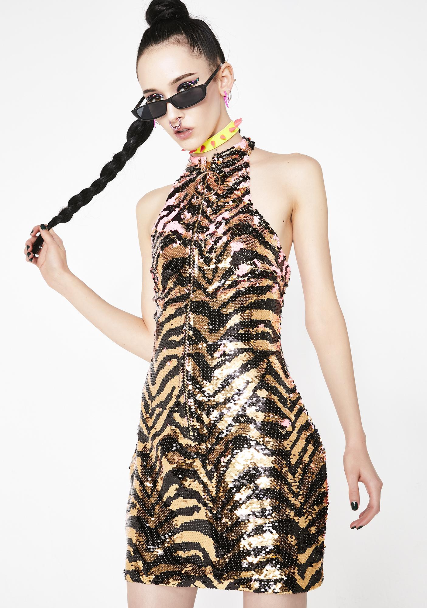 reversible sequin dress