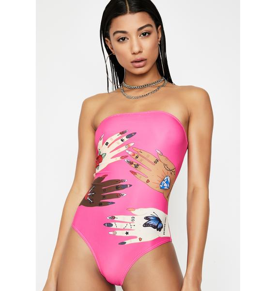 tube one piece swimsuit