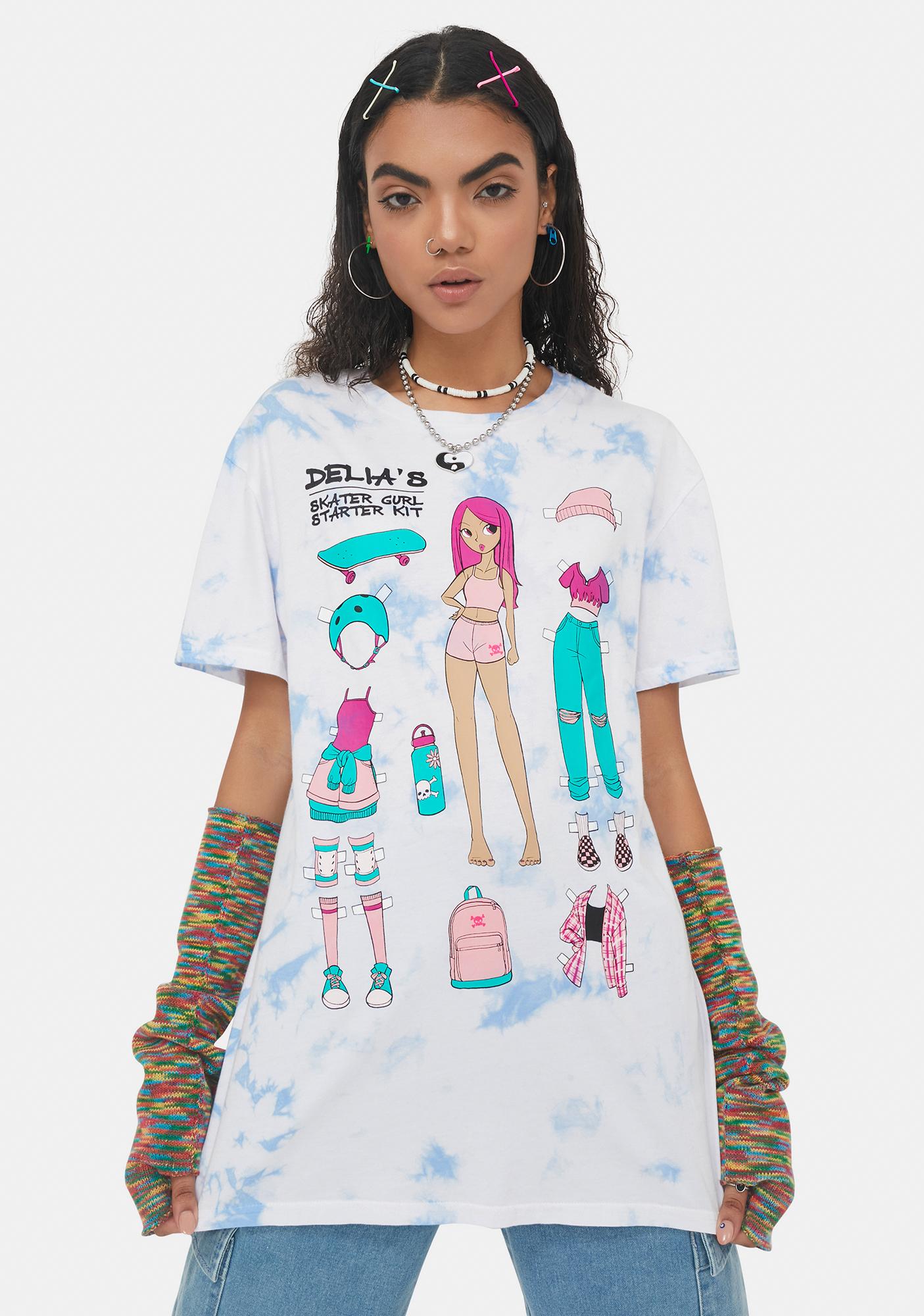 skater girl graphic tees