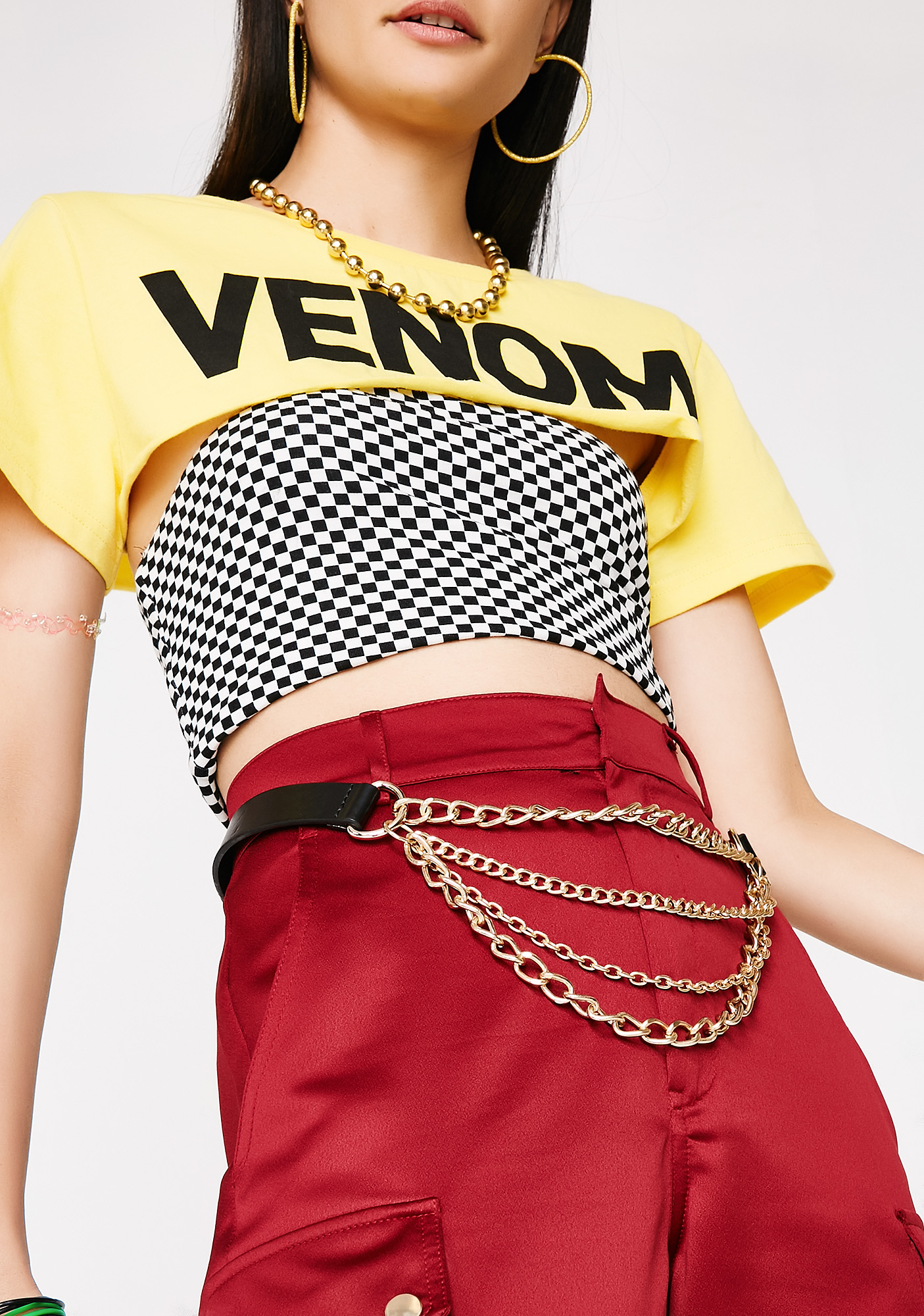 Layered Chain Belt Dolls Kill