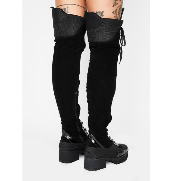 new moon mischief knee high boots