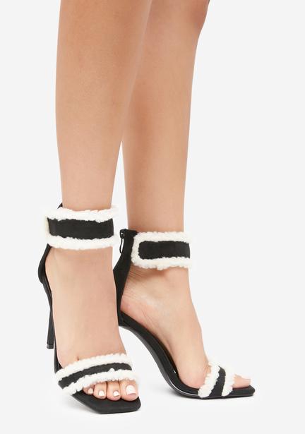 idol ritz black strap high heels