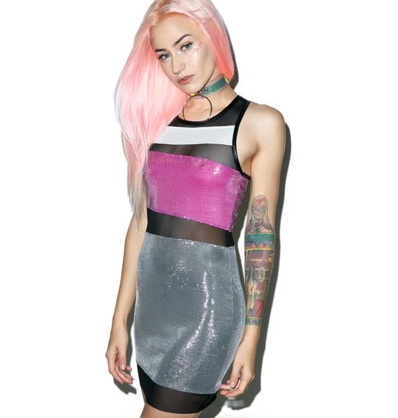 Jaded London Mesh Panelled Mini Dress | Dolls Kill