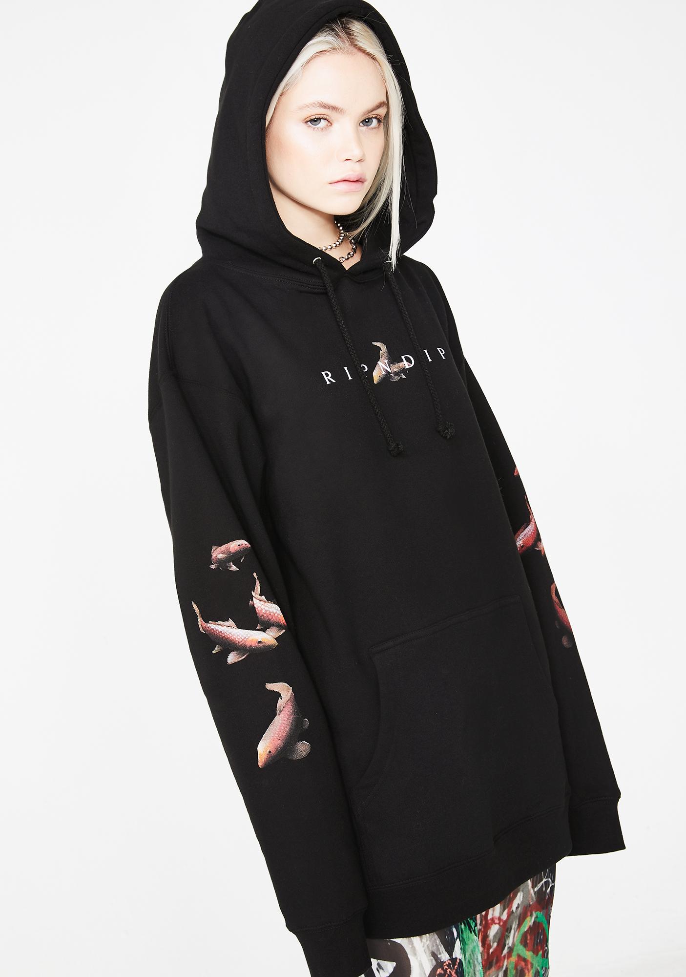 ripndip mother fish baby black hoodie