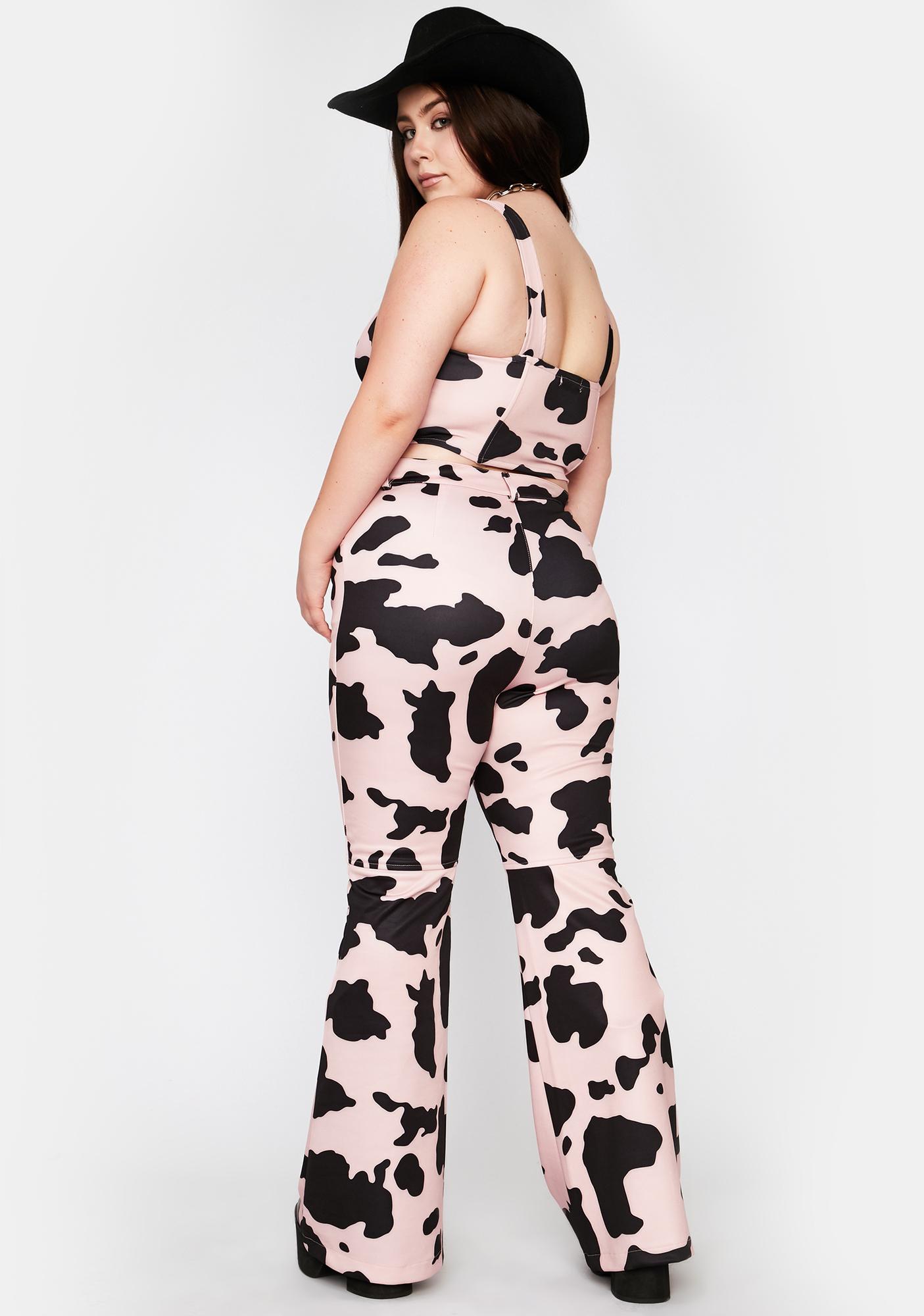 cow print jeans womens