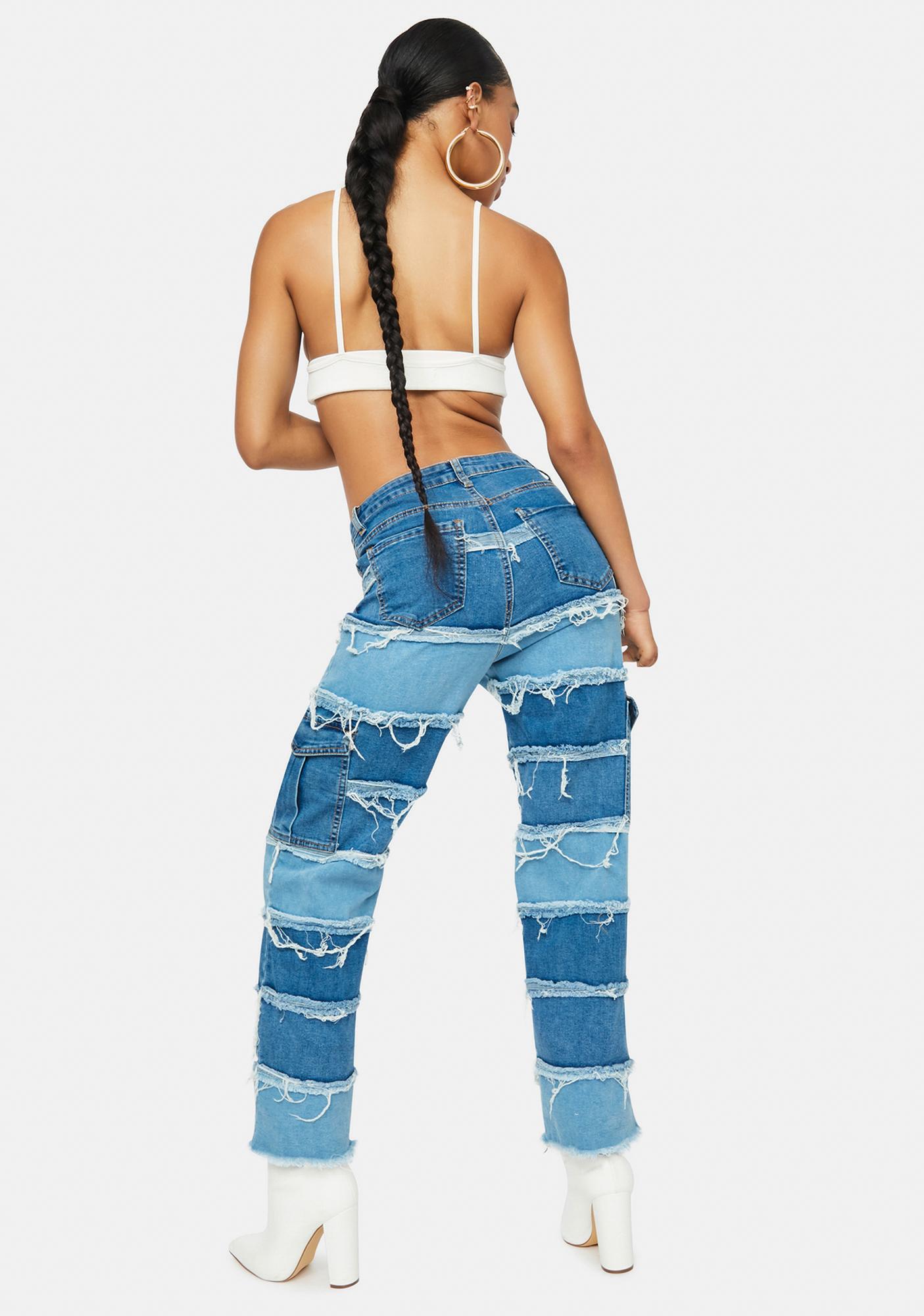 patchwork cargo pants