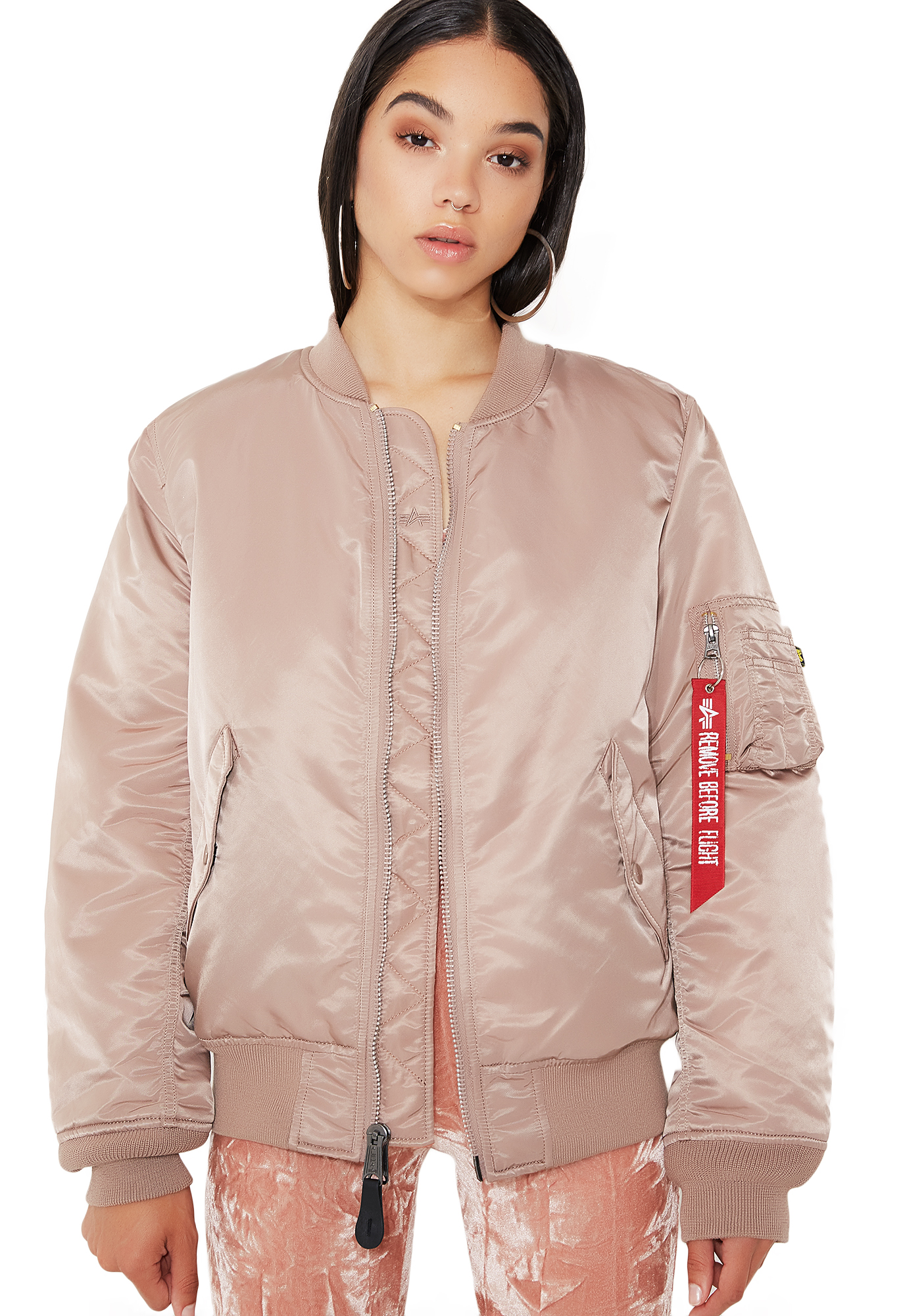 alpha industries rose gold