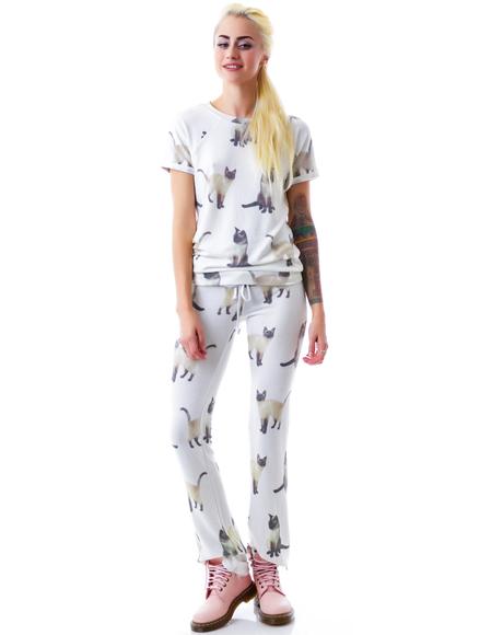 Wildfox Couture We Are Siamese Tennis Club Pants | Dolls Kill