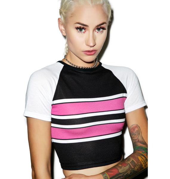 varsity crop top
