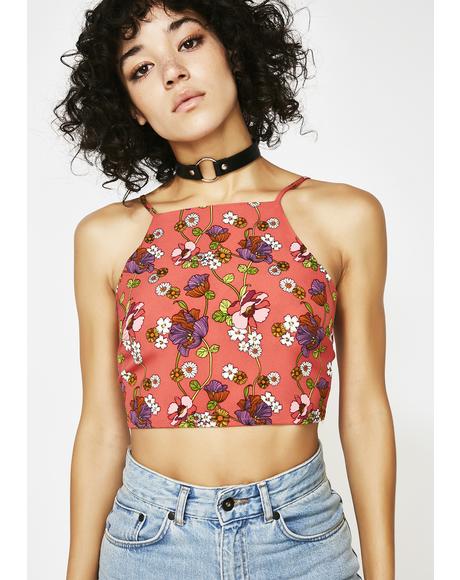 Floral Haze Crop Top