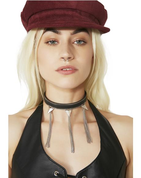 Striped O Ring Black White Choker Dolls Kill 