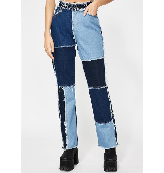 jaded london patchwork pants