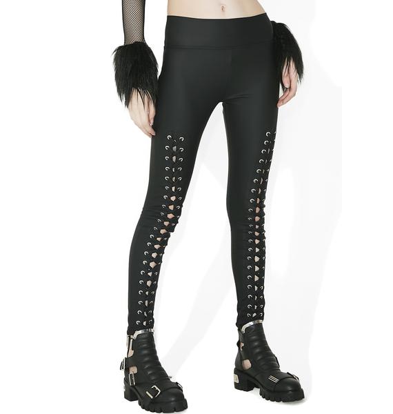 Killstar Taylor Laced Up Leggings Dolls Kill