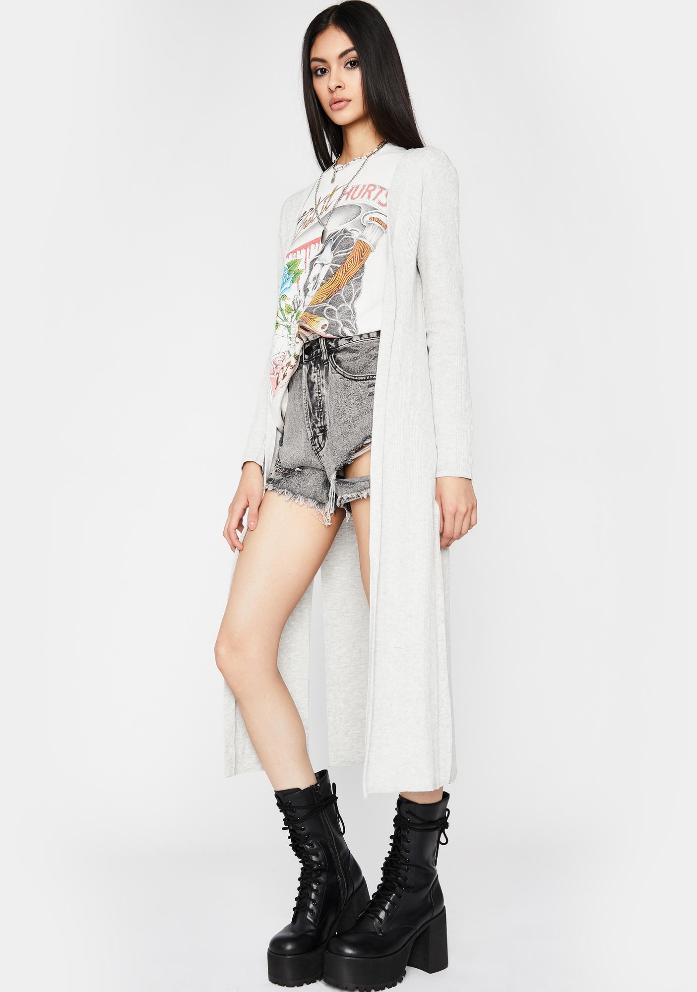 jersey duster cardigan
