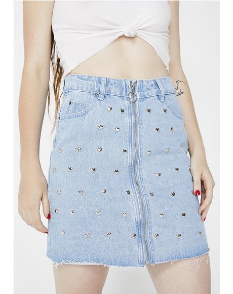 Sassy AF Studded Skirt