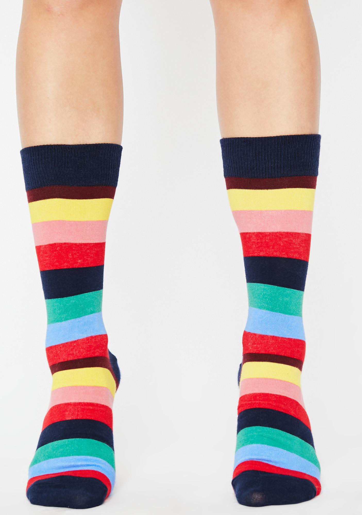 Rainbow Stripe Socks | Dolls Kill