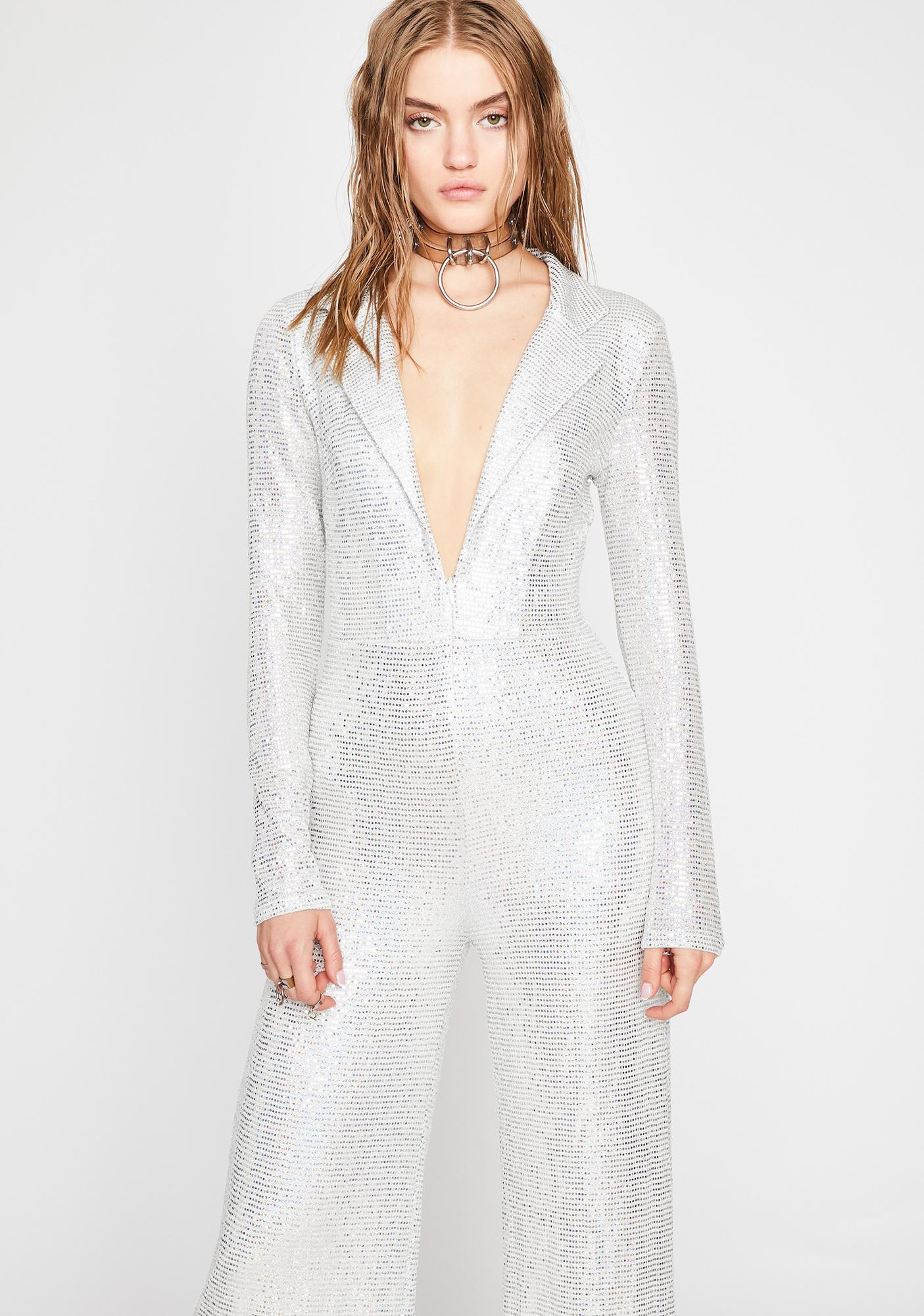 white disco jumpsuit