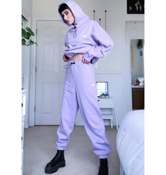 criminal damage purple cargo pant