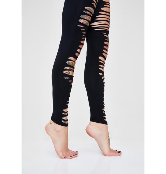 Ripped Tights Holes Black Dolls Kill