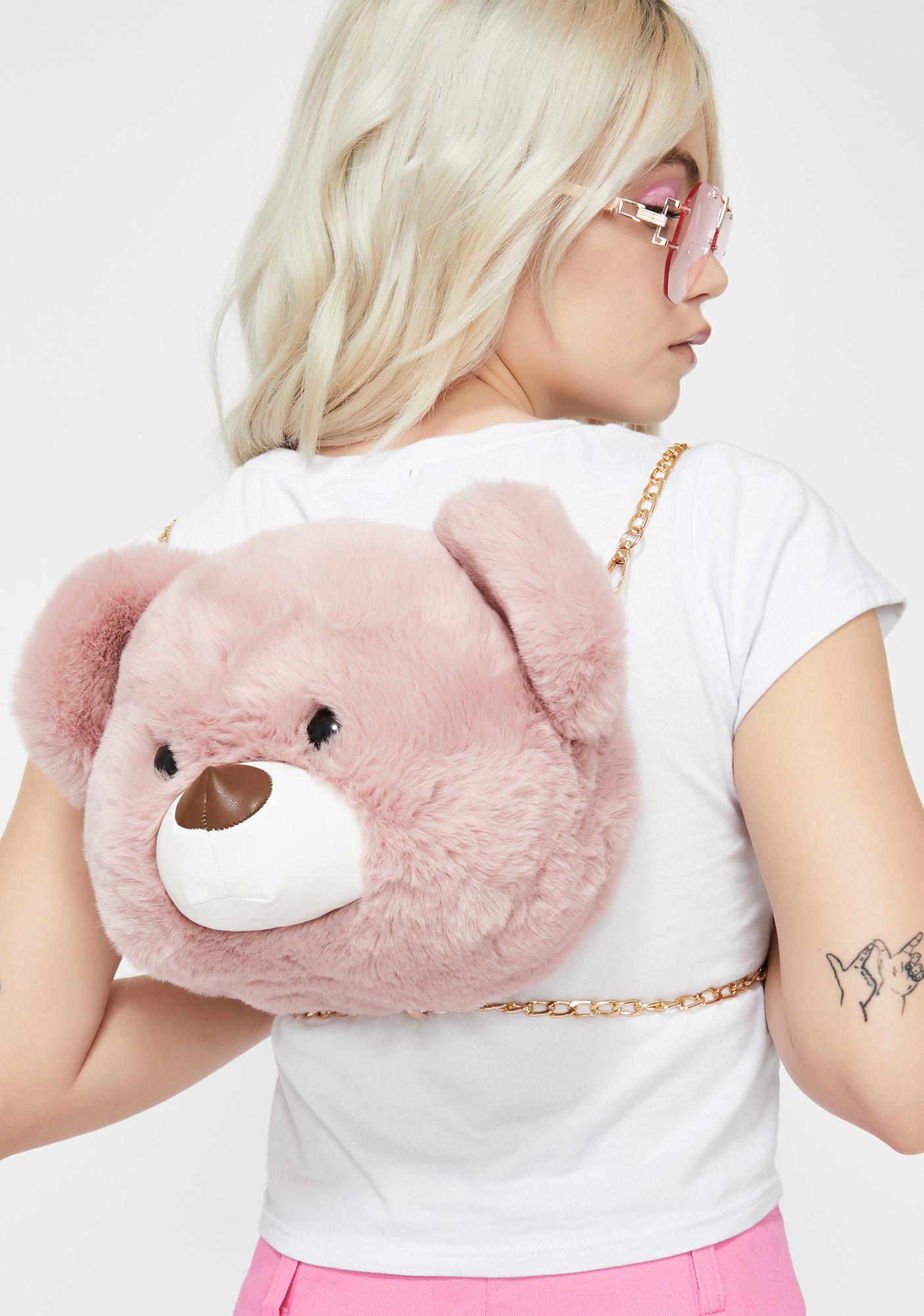 pink bear backpack