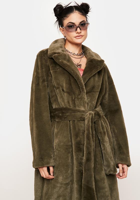 noize faux fur coat