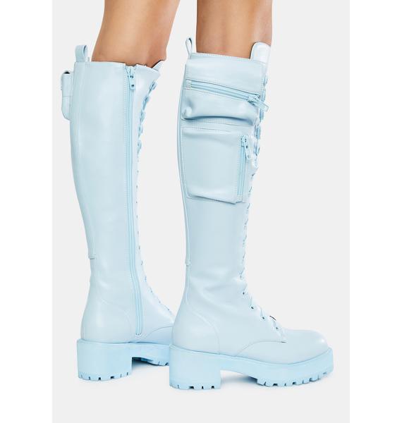 baby blue combat boots