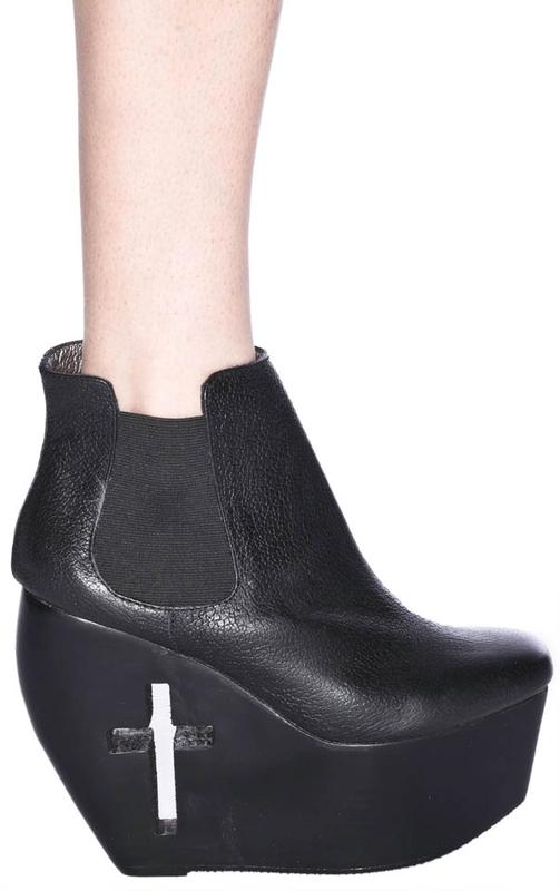 gray cut out booties