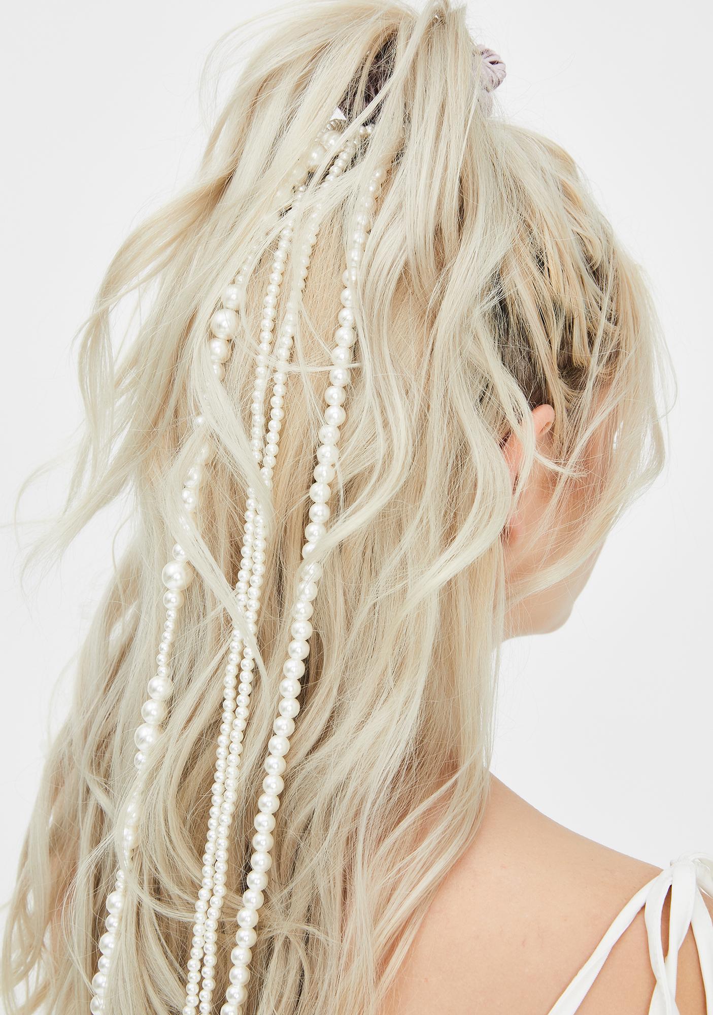 pearl hair beads