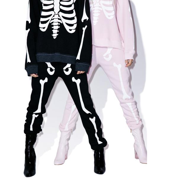 skeleton sweatpants womens