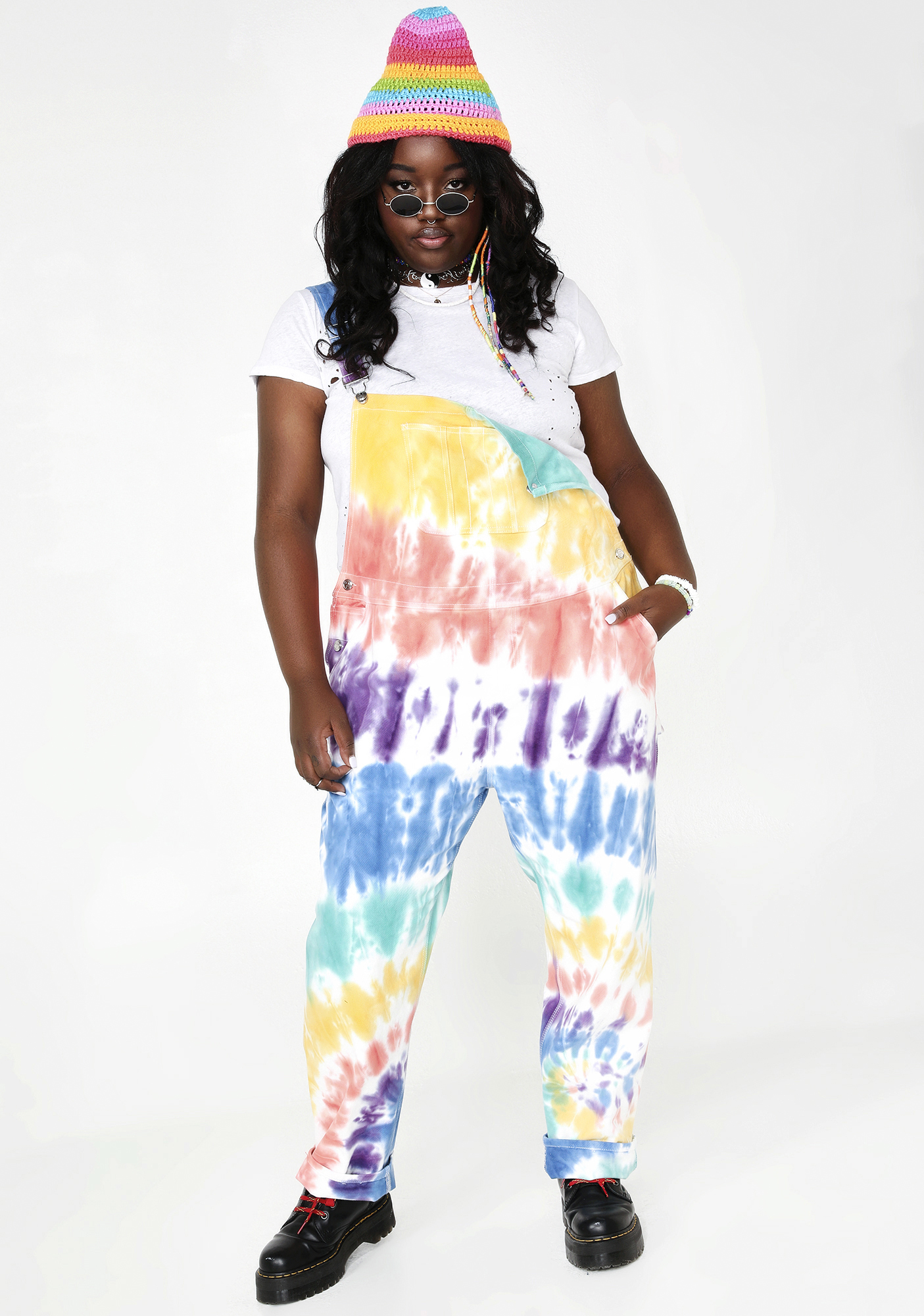 current-mood-plus-size-tie-dye-overalls-dolls-kill