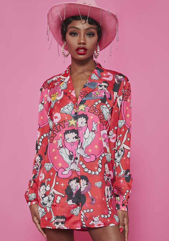 betty boop shirt dress