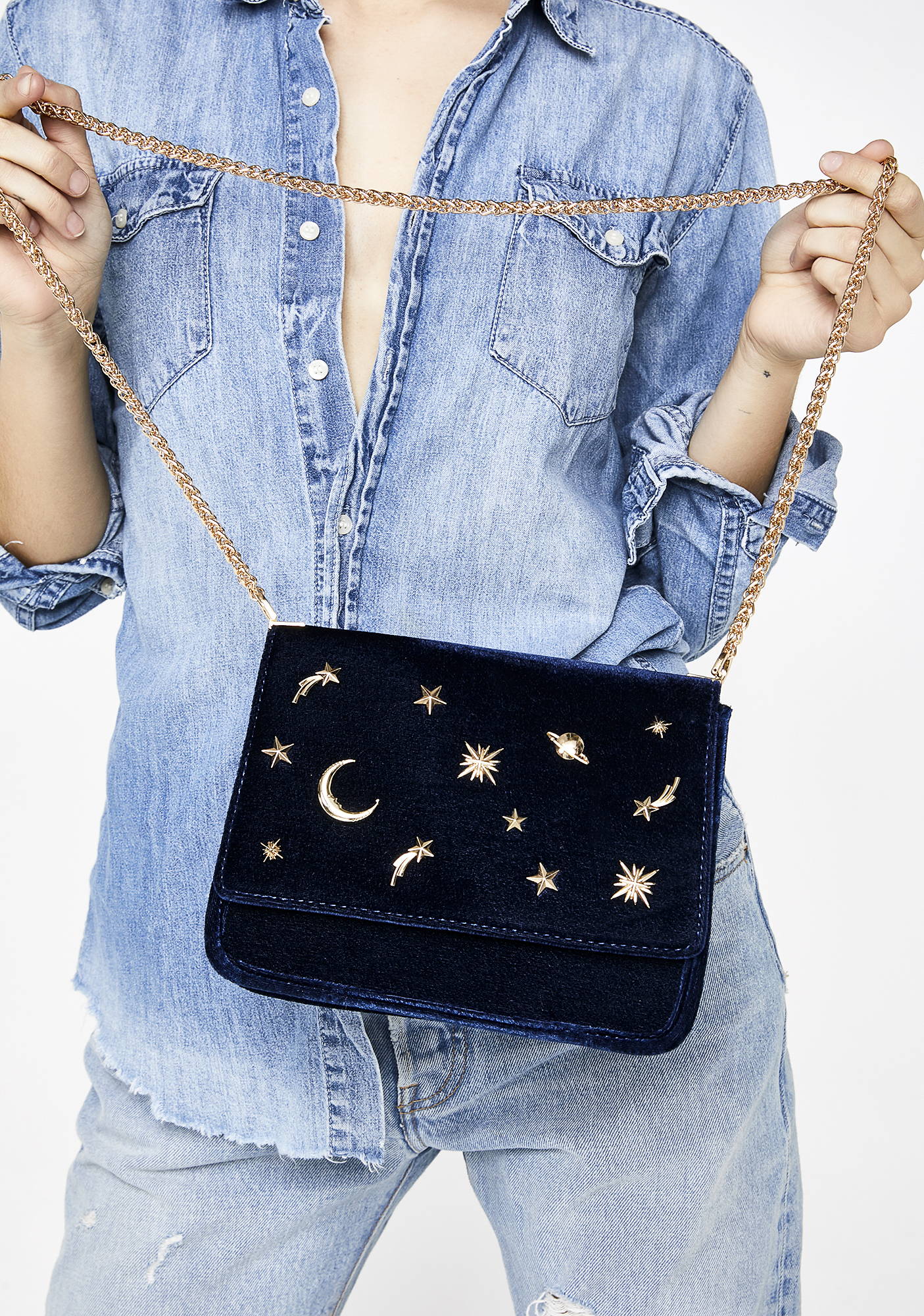 skinnydip night sky purse