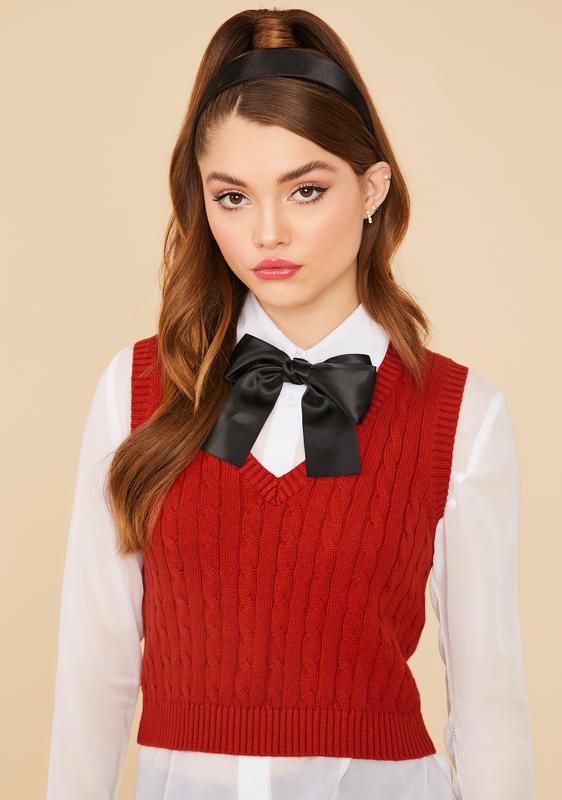 cropped sweater vest clueless