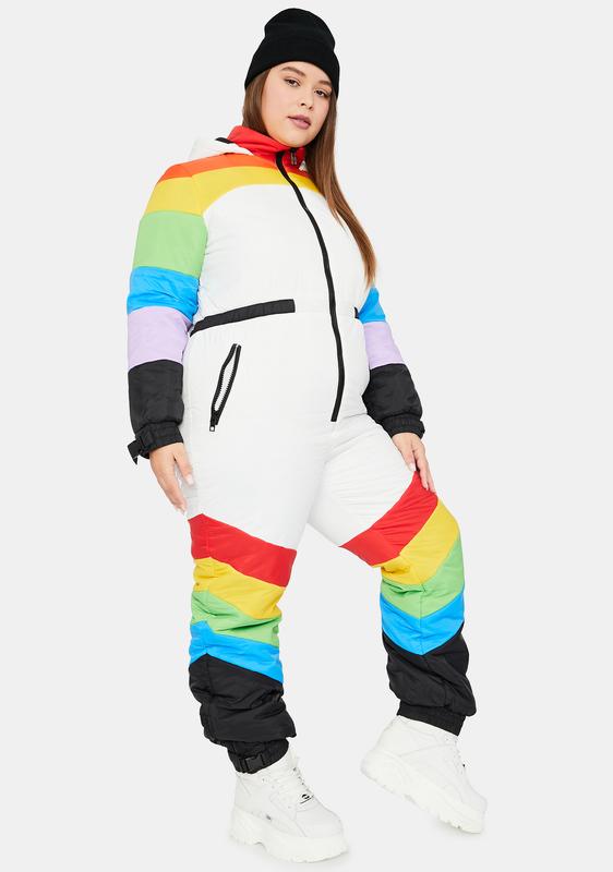 rainbow snowsuit