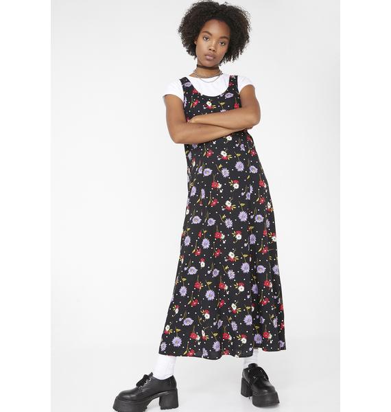 90s polka dot dress
