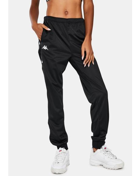 kappa black joggers