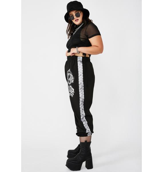 tape joggers womens