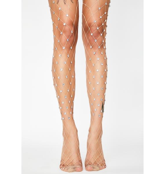 large fishnet leggings