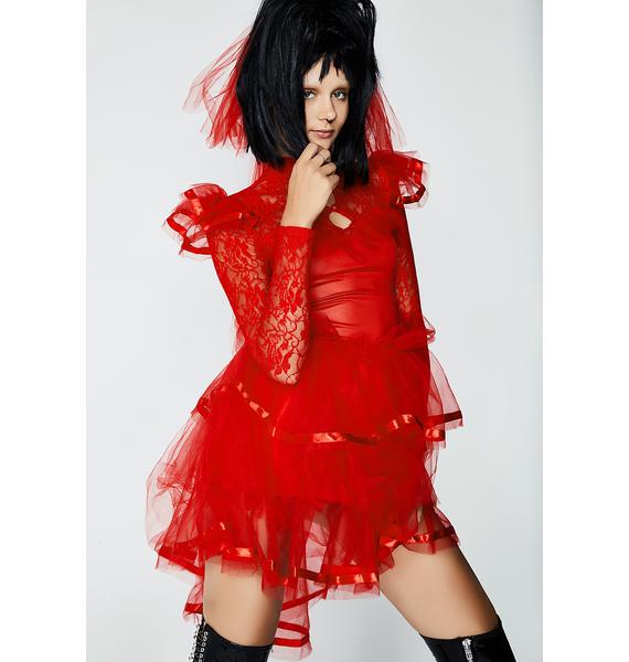 beetlejuice red bride costume