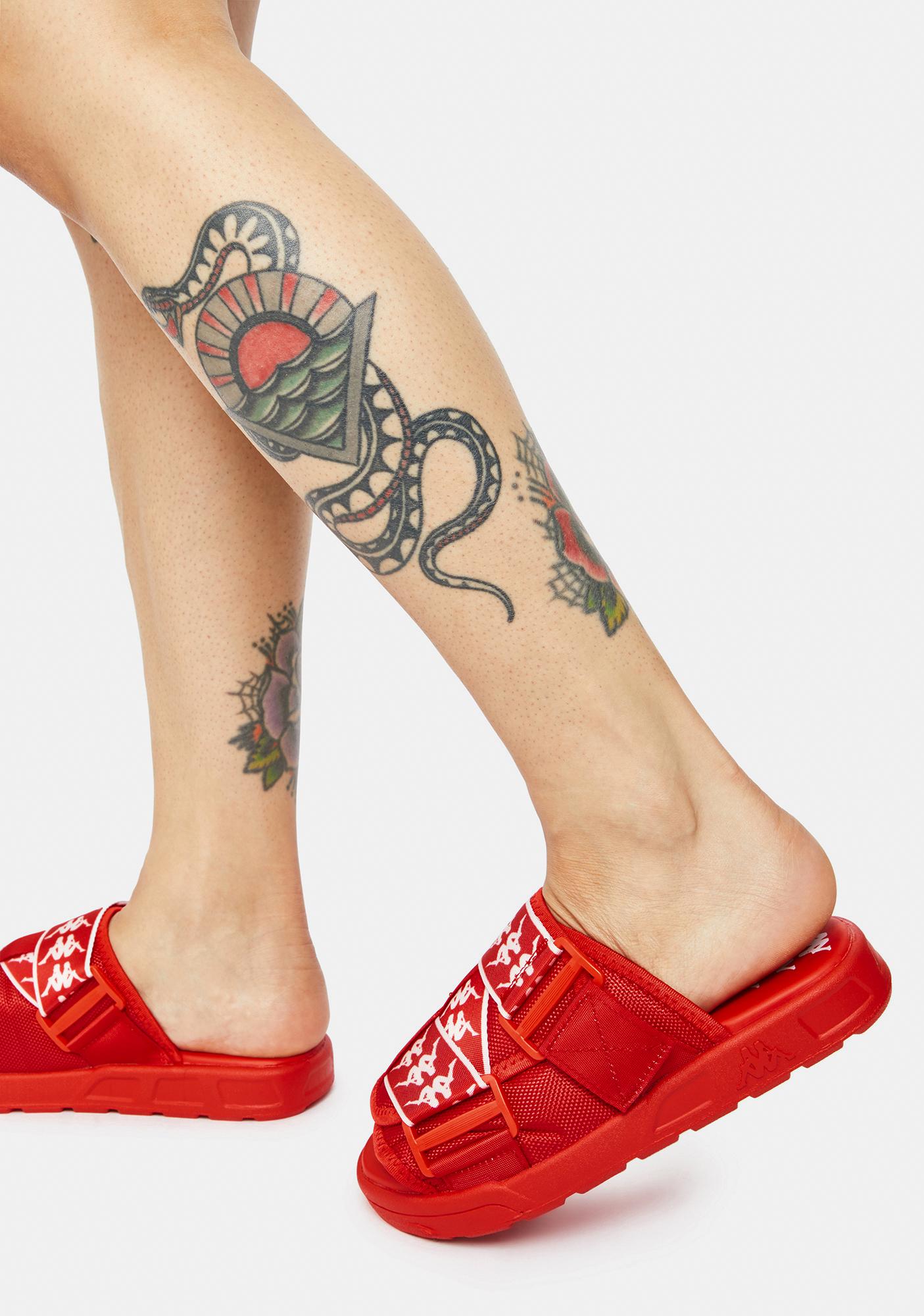 kappa slides men red