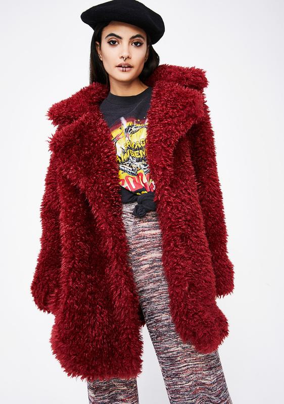 oversized fuzzy jacket