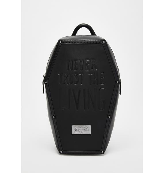 Blackcraft Never Trust Coffin Backpack Dolls Kill