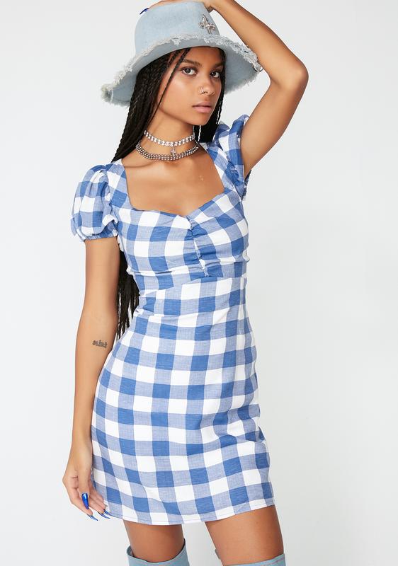glamorous gingham dress