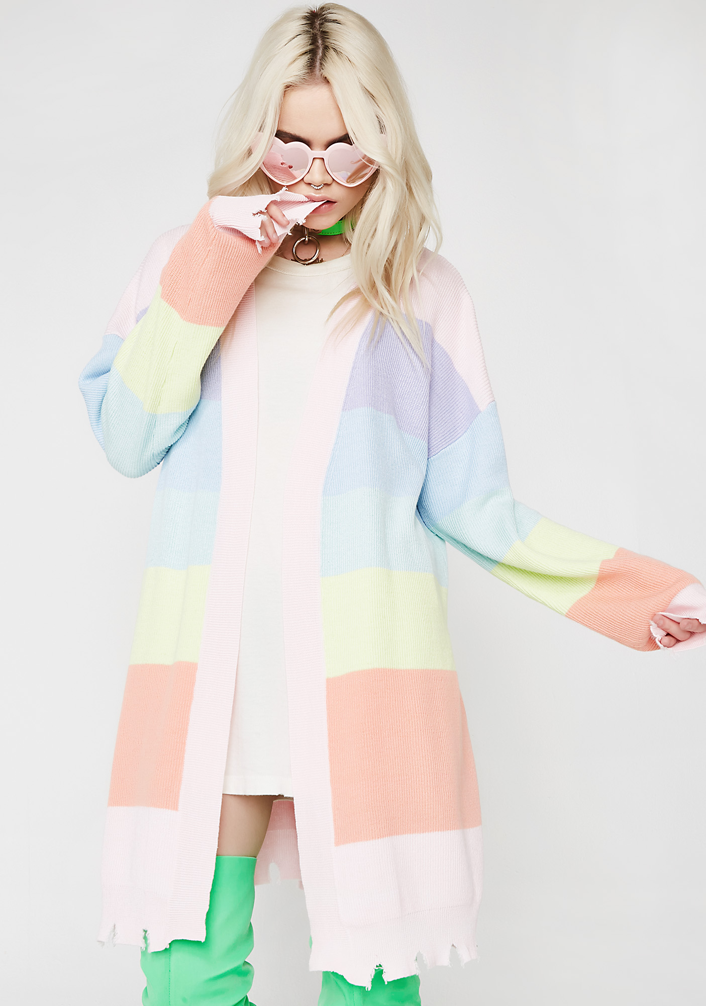 pale blue turtleneck