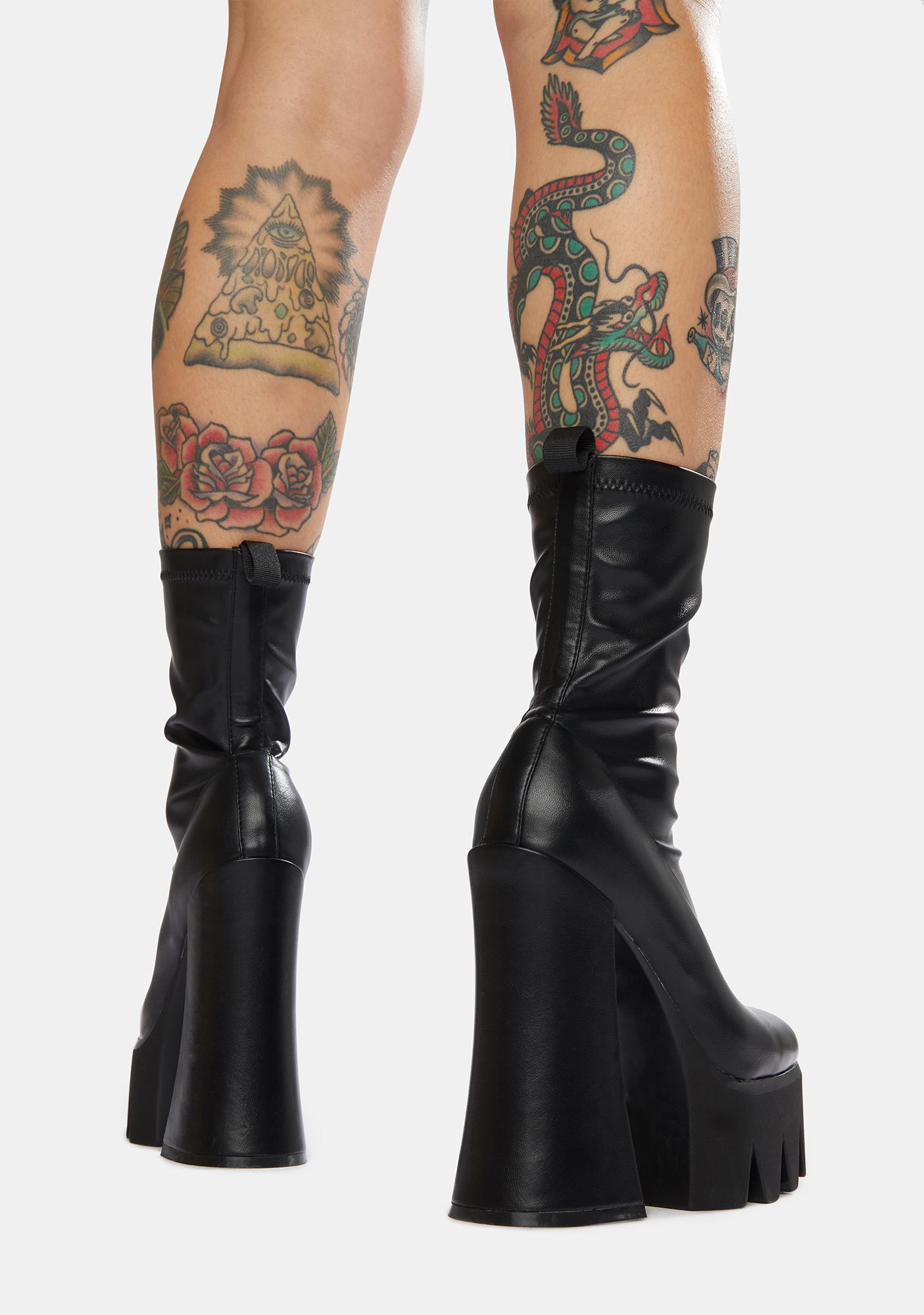 Lamoda Troublemaker Chunky Platform Boots | Dolls Kill