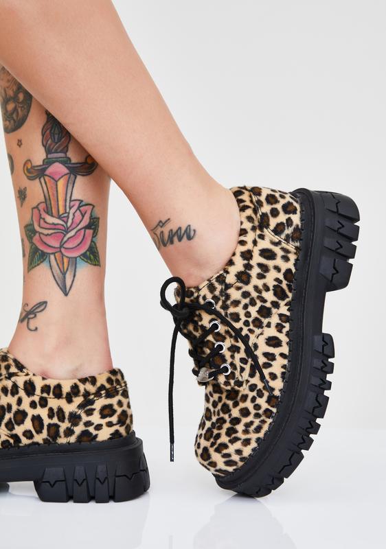 cheetah oxfords