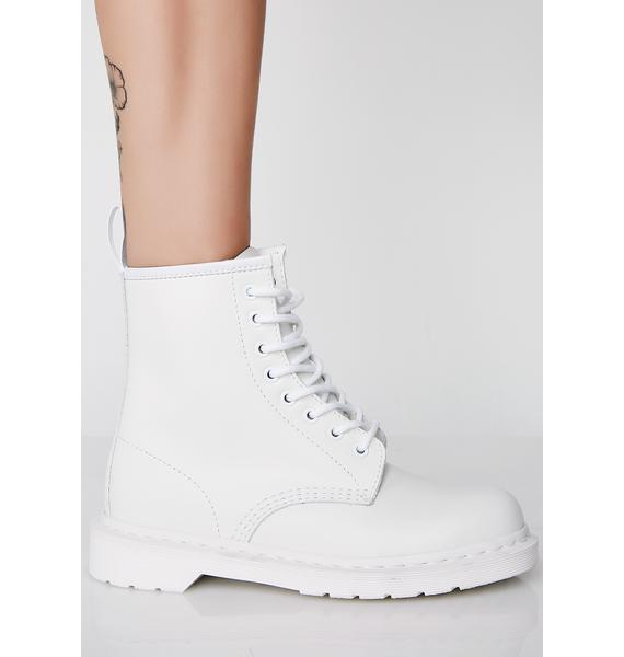 dr martens 1460 mono smooth white