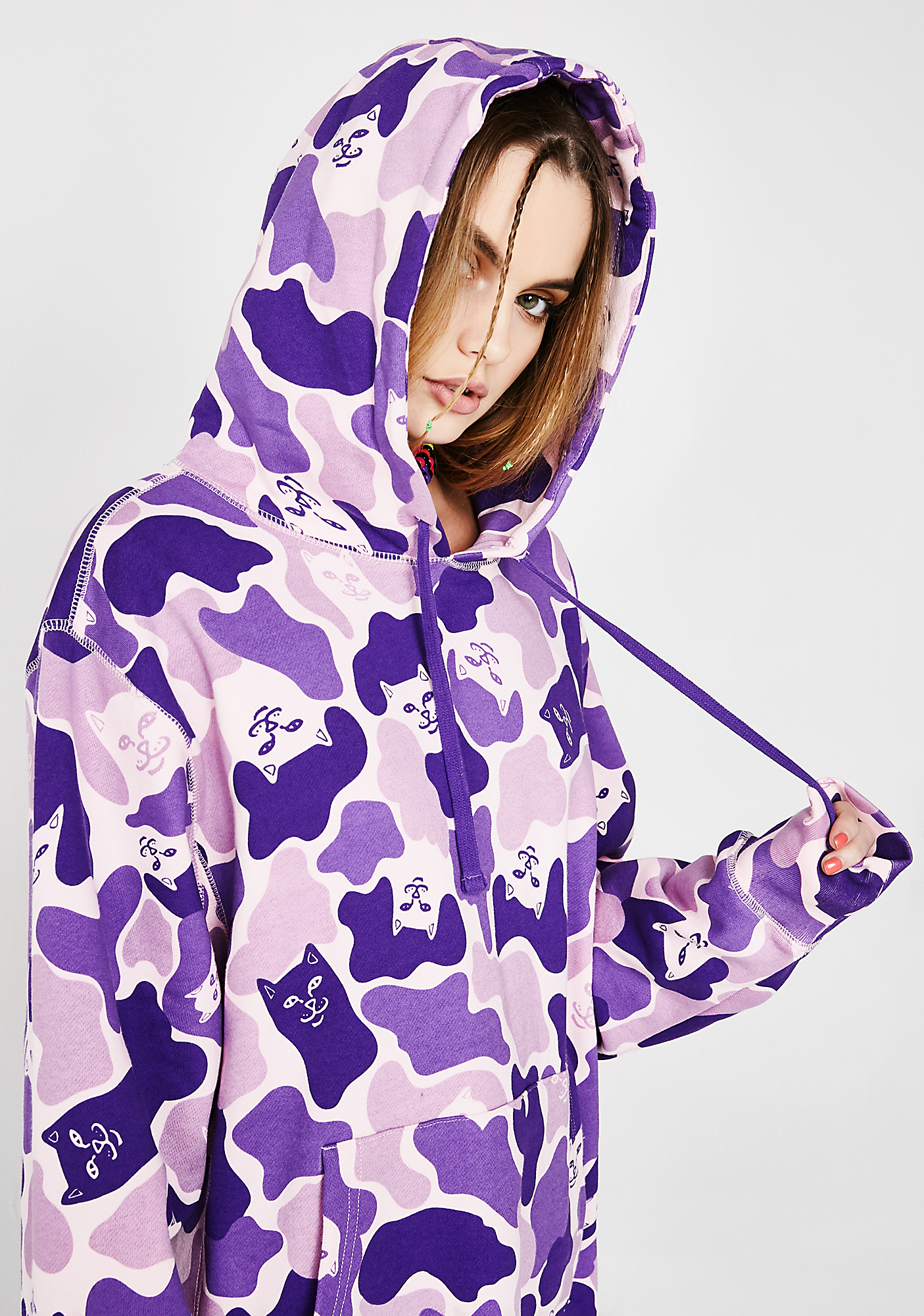 rip n dip purple camo hoodie